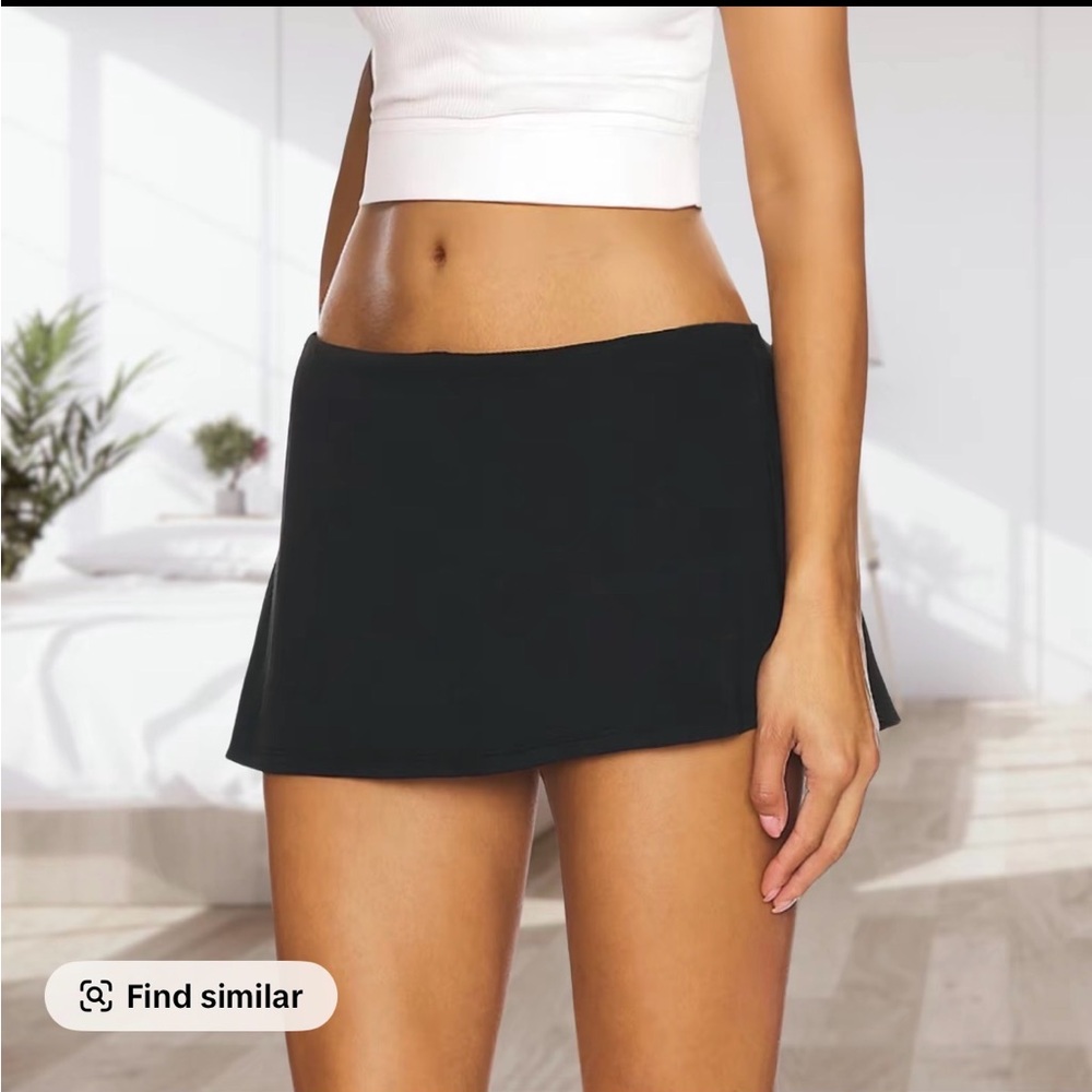 Black Mini Skirt with built in shorts